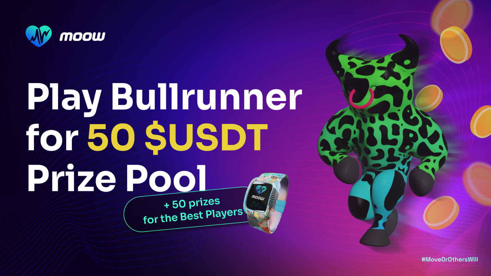 Play Bullrunner for 50 $USDT Prize Pool