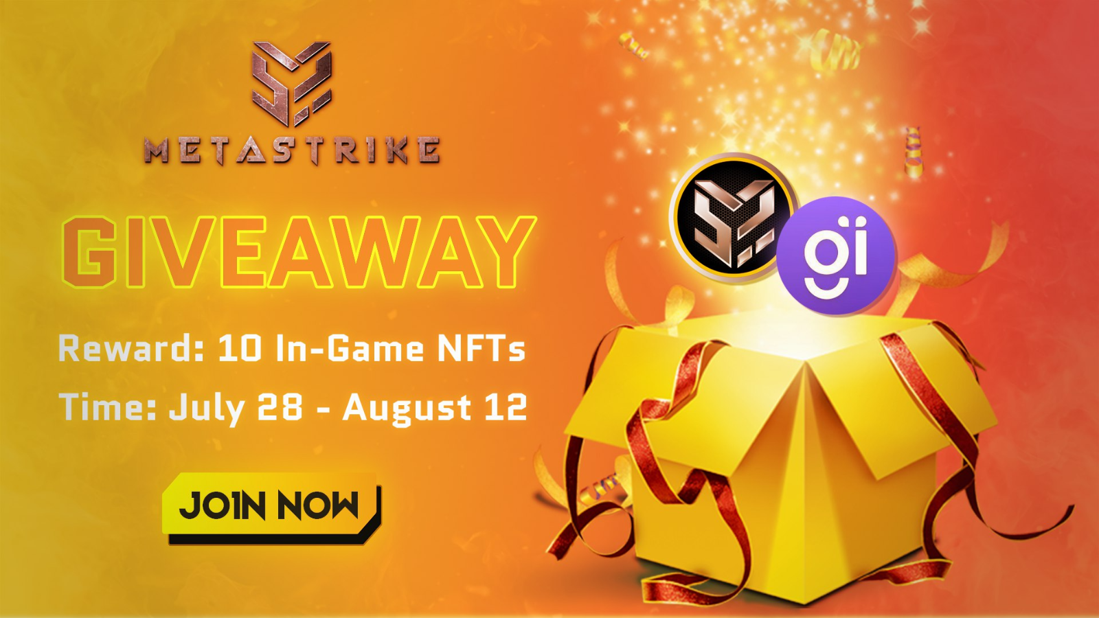 Metastrike x Giveaway.com: Lucky Giveaway - 10 NFTs In-game