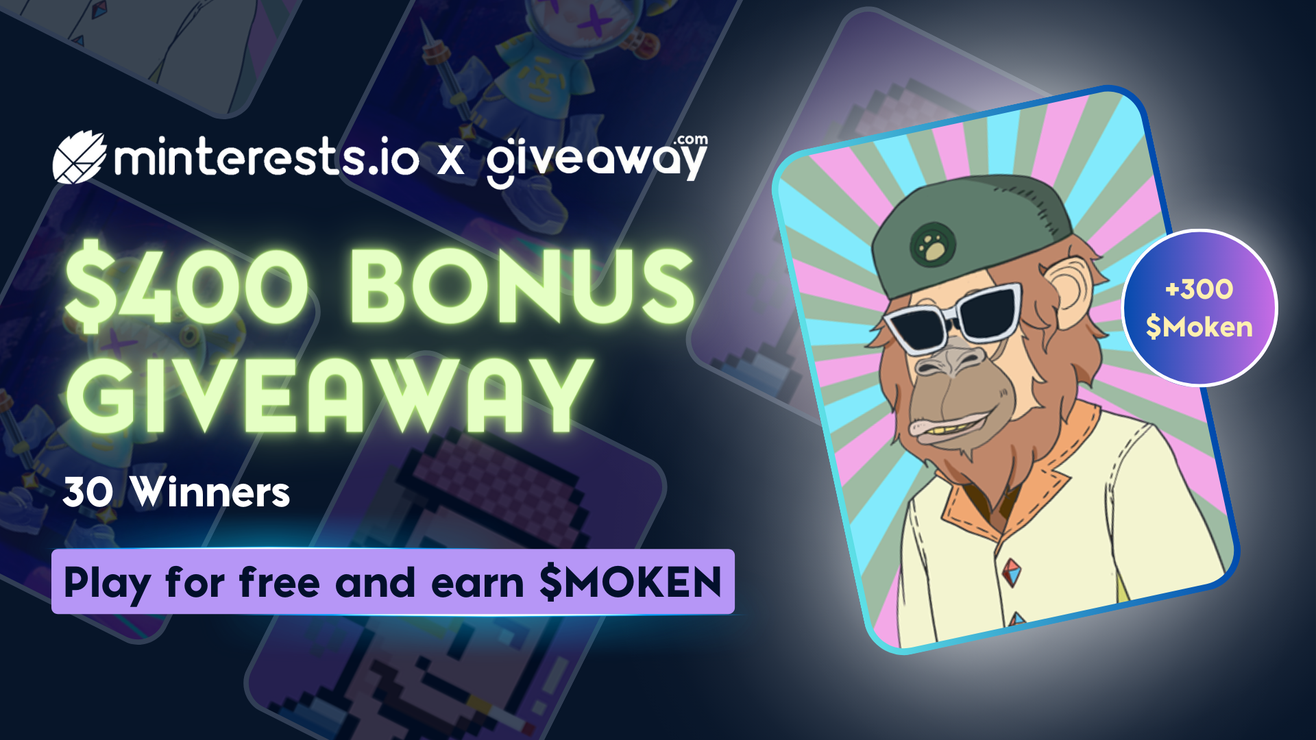 🎉 Minterests.io X Giveaway.com Partnership Celebration is LIVE!