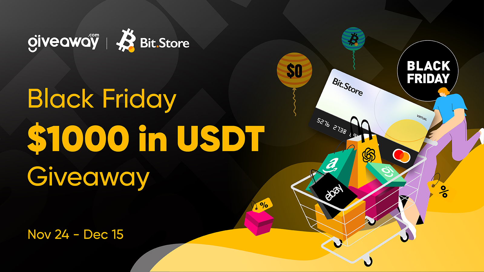 🎁BLACK FRIDAY CRAZE $1000 USDT Giveaway!🎁