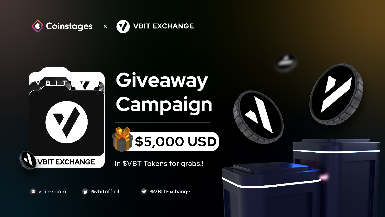 Coinstages x VBIT EXCHANGE Giveaway Campaign
