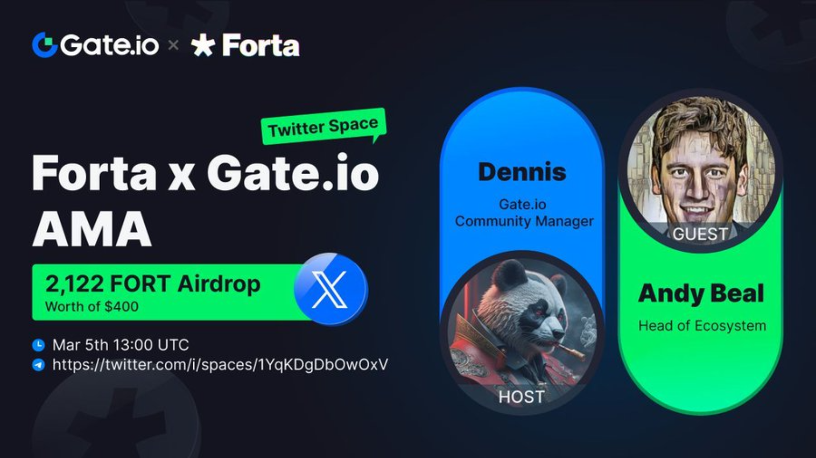 Gate.io X Forta Giveaway
