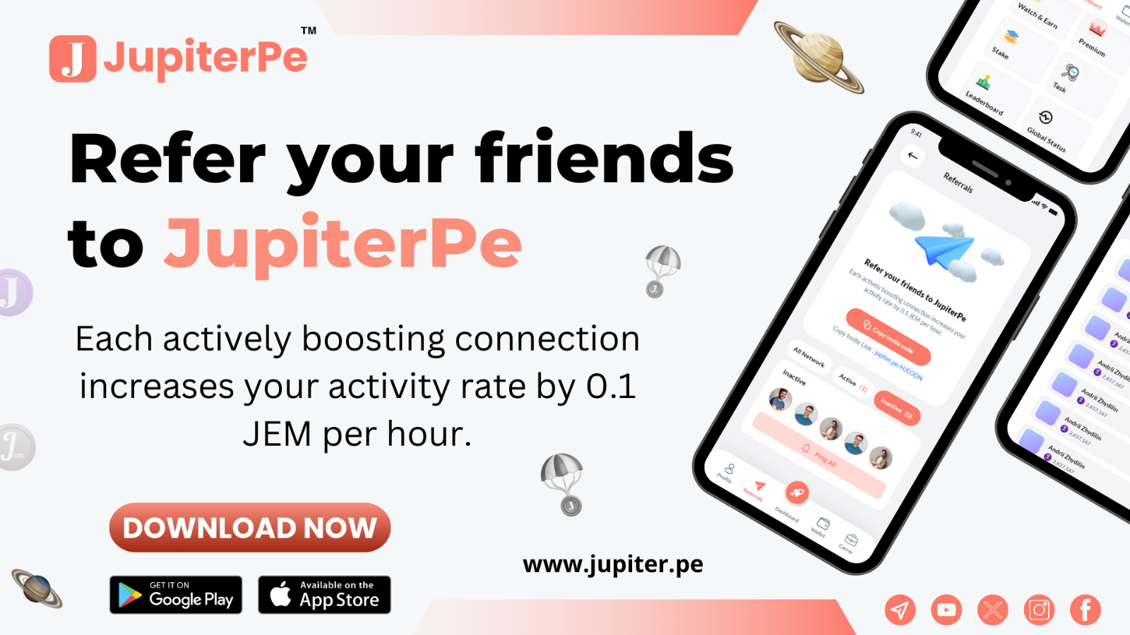 Airdrop $100,000,000 | JupiterPe - Crypto Mining App